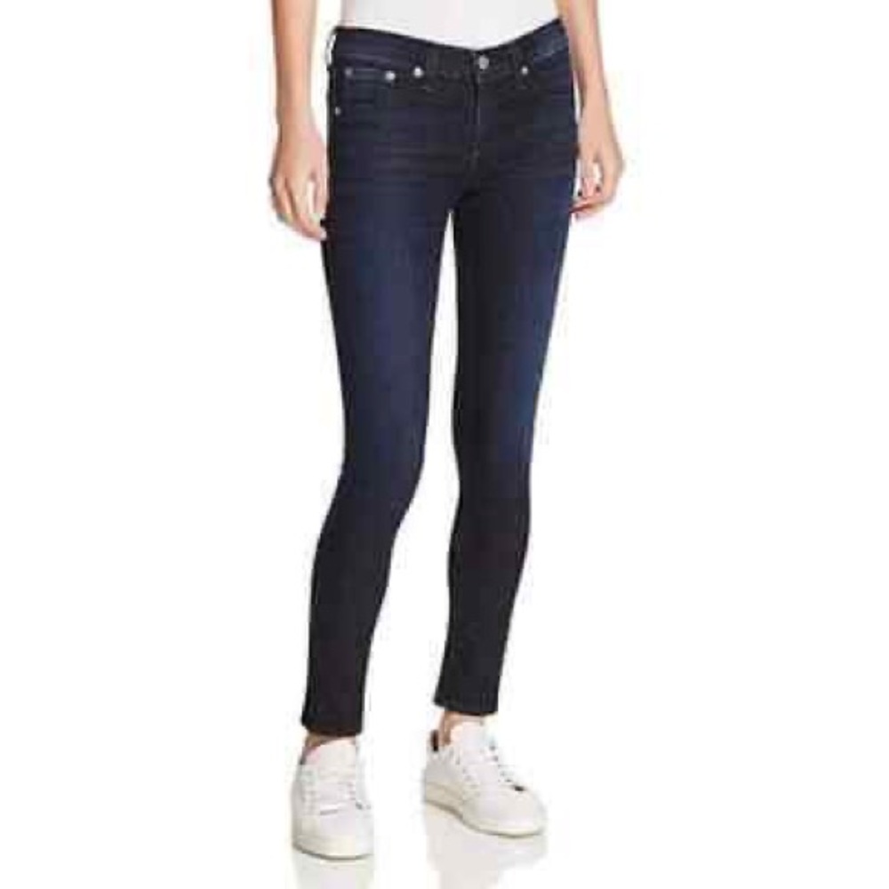 Rag & Bone high rise skinny Jeans Lynnwood dark wash blue
